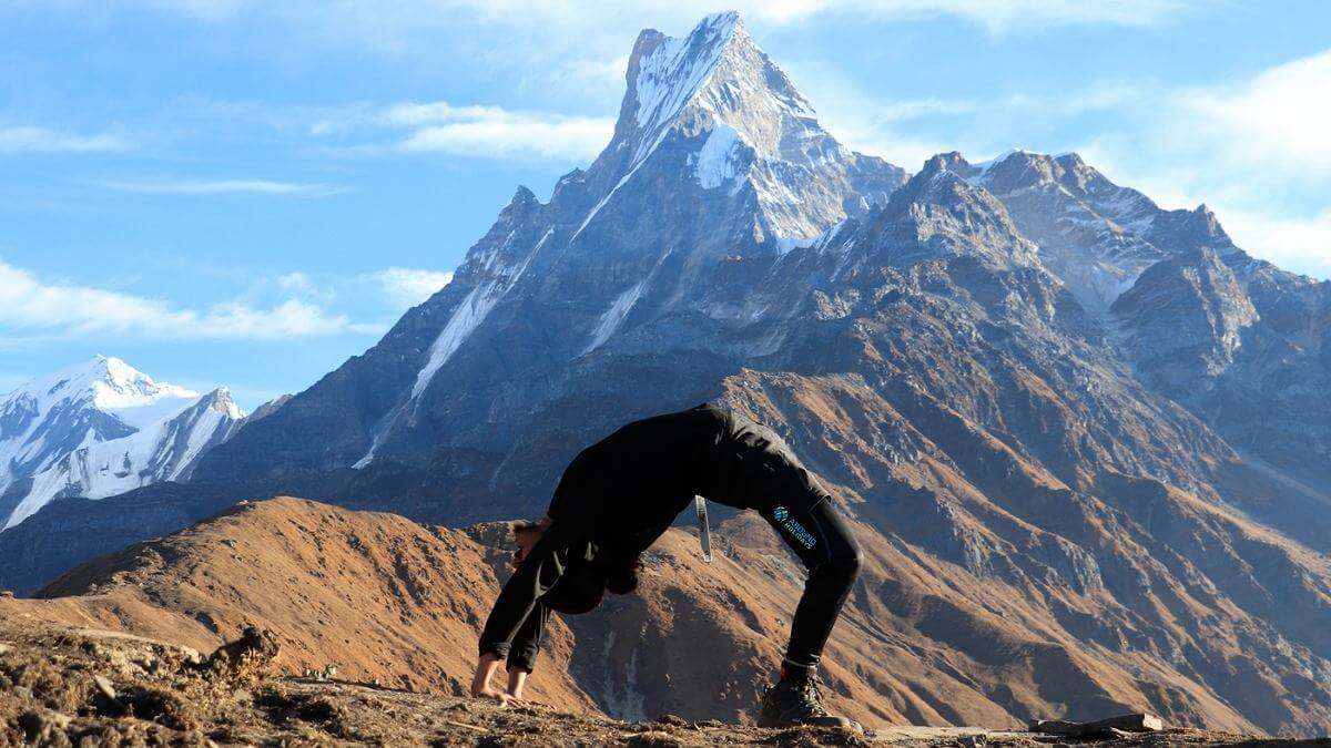 yoga at mardi himal trek