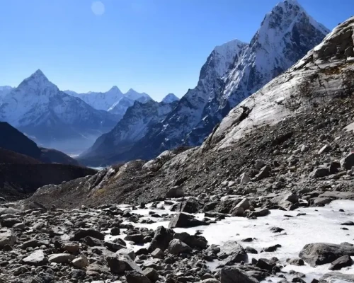 Aerial View Of Mountains From Chola Pass