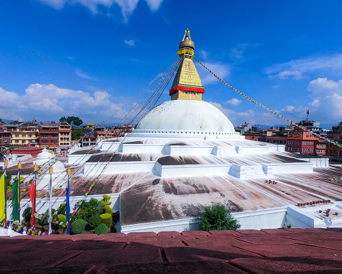 Boudhanath Stupa Aerial View