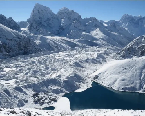 Gokyo Lake During Winter Everest Three Passes Trek