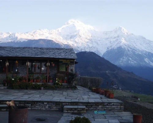 Mountain Aerial View From Ghorepani Poonhill