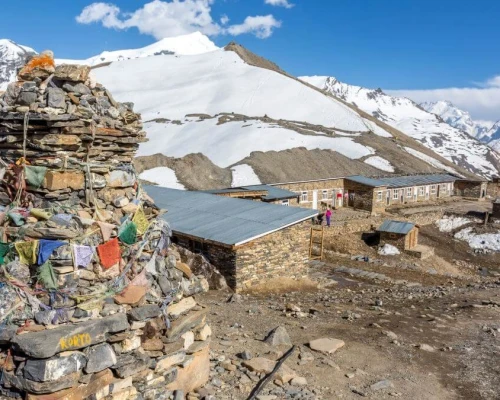 Tea House In Thorong La Pass During Annapurna Circuit Trek